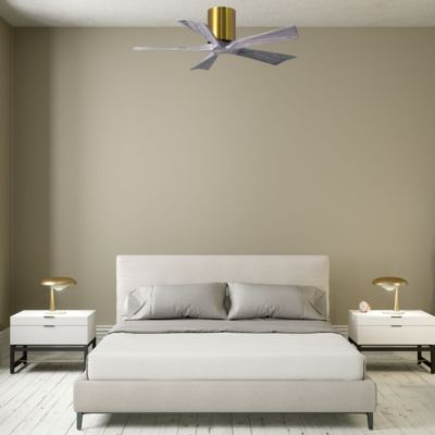 ventilateur plafonnier bois pour chambre gris